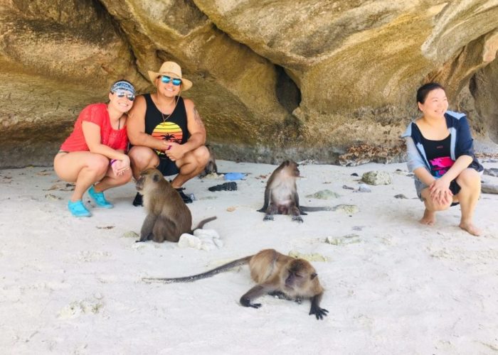 Monkey beach Phi Phi islands