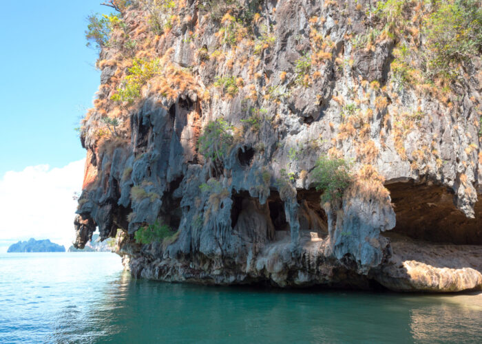 Talu cave lime stone cave Phang Nga Bay James Bond Islands private speedboat trip Krabi Sea Eagle Tour